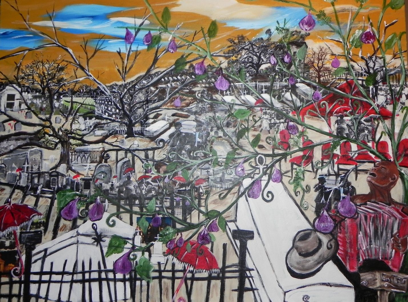 Amazing Grace, mixed media collage by Bryant Benoit